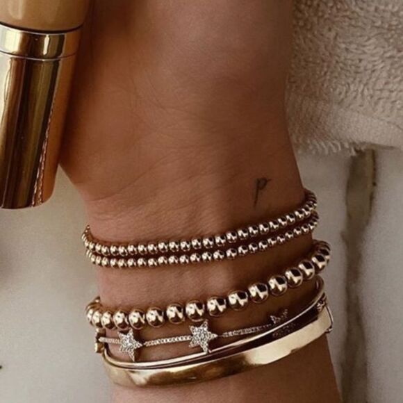 ⭐️Gold beaded bracelets - Picture 3 of 6